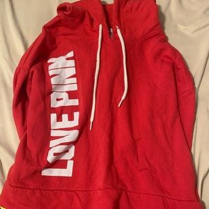 PINK VS cropped short hoodie